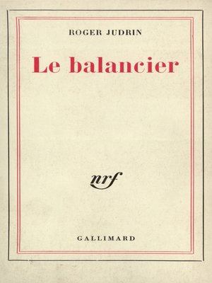 cover image of Le balancier